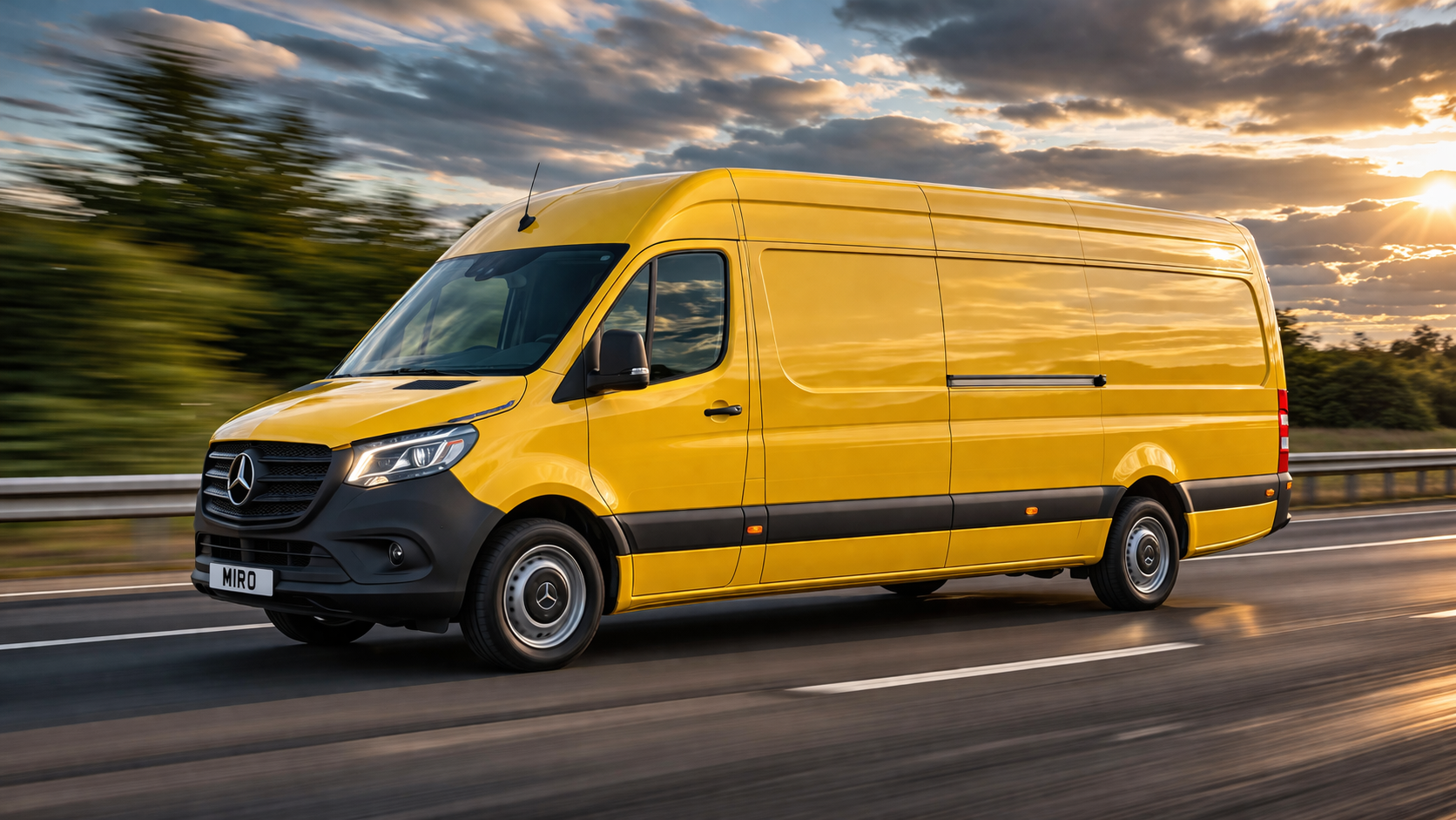 Large van same day courier Leeds — Mercedes Sprinter — MIRO Logistics Group