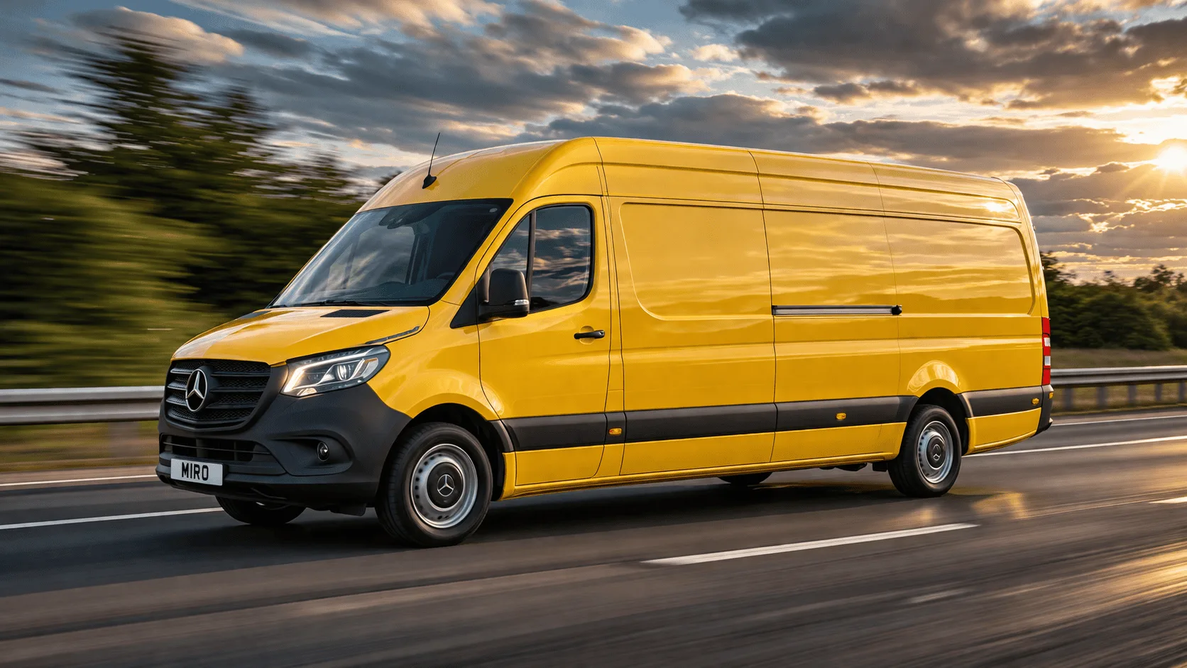 Large van same day courier UK — Mercedes Sprinter — MIRO Logistics Group